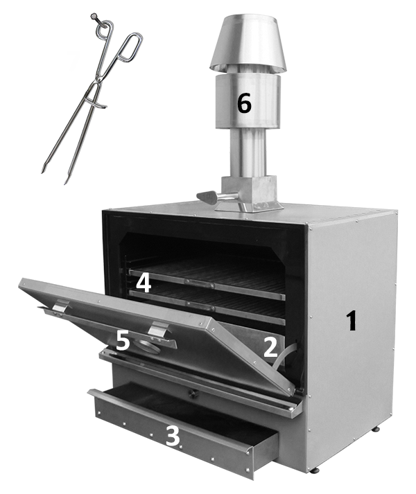 Kompleti i pajisjeve të furrës së skarës HOSPER X50