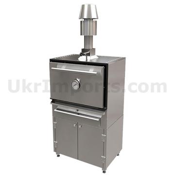 Furrë grill me qymyr HOSPER X25S me qëndrim